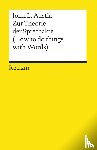 Austin, John Langshaw - Zur Theorie der Sprechakte. (How to do things with Words)