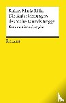 Rilke, Rainer Maria - Die Aufzeichnungen des Malte Laurids Brigge