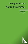 Kleist, Heinrich von - Kleists Novellen. Interpretationen
