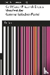 Marx, Karl, Engels, Friedrich - Manifest der Kommunistischen Partei