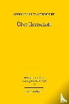 Schuppert, Gunnar Folke - Uber Herrschaft
