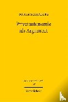 Schamberg, Sophia - Privatautonomie als Argument