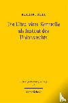 Riedl, Benedikt - Die Ultra-vires-Kontrolle als Institut des Unionsrechts
