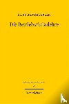 Hengstberger, Silas - Die Betriebsrisikolehre