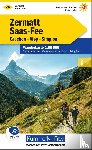  - Zermatt - Saas Fee, Grächen, Visp, Simplon Wanderkarte Nr. 24
