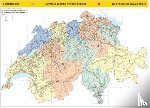  - Kümmerly+Frey Thematische Karte Schweiz Postleitzahlenkarte Poster 1:260.000