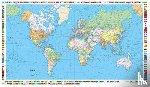 K Ummerly - Welt political wall map laminated