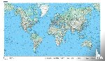  - Weltkarte physikalisch 1:50 Mio. Poster Plano gerollt in Röhre 87,5 x 51 cm
