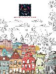 Coloring, Happy Arts - WALK IN THE VILLAGE fantasy coloring books for adults intricate pattern