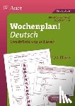 Schüller, Sibylle - Wochenplan Deutsch, Sprachförderung/Lesen 1-2