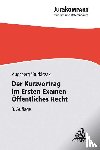 Augsberg, Steffen, Burkiczak, Christian - Der Kurzvortrag im Ersten Examen - Öffentliches Recht