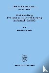 Sagel-Grande, Irene - Die Entwicklung der Sanktionen ohne Freiheitsentzug im Strafrecht der DDR.