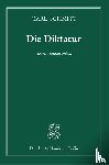 Schmitt, Carl - Die Diktatur.