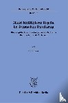 Lücke, Felix - Nicht kodifizierte Regeln im Deutschen Bundestag.