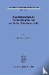 Höhner, Johannes Carl - Das informationelle Verwendungsverbot im Nachrichtendienstrecht.