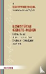 Bachl, Gottfried - Lesestücke - Gebete - Reden