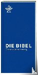  - Die Bibel. Taschenausgabe blau mit Reißverschluss.