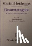 Heidegger, Martin - Gesamtausgabe Abt. 2 Vorlesungen Bd. 20. Prolegomena zur Geschichte des Zeitbegriffs