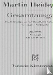 Heidegger, Martin - Gesamtausgabe. 4 Abteilungen / Vorträge 01