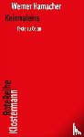 Hamacher, Werner - Keinmaleins