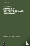 Klenk, Marion - Sprache im Kontext sozialer Lebenswelt