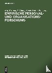 Bronner, Rolf, Appel, Wolfgang, Wiemann, Volker - Empirische Personal- Und Organisationsforschung