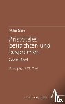 Seitter, Walter - Aristoteles betrachten und besprechen