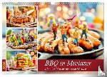 Frost, Anja - BBQ in Miniatur - Kleine Helden am Braten und Grillen (Wandkalender 2026 DIN A3 quer), CALVENDO Monatskalender