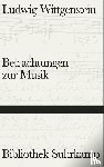 Wittgenstein, Ludwig - Betrachtungen zur Musik