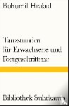Hrabal, Bohumil - Tanzstunden für Erwachsene und Fortgeschrittene