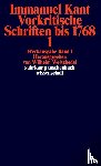Kant, Immanuel - Werkausgabe in 12 Bänden 01. Vorkritische Schriften bis 1768/1
