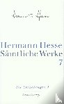 Hesse, Hermann - Die Erzählungen 2. 1907-1910