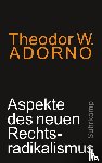 Adorno, Theodor W - Aspekte des neuen Rechtsradikalismus