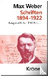 Weber, Max - Schriften 1894 - 1922