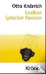 Knörrich, Otto - Lexikon lyrischer Formen