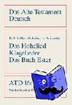 Kaiser, Otto, Loader, James Alfred, Müller, Hans-Peter - Das Hohe Lied / Klagelieder / Das Buch Esther