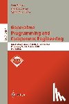  - Generative Programming and Component Engineering