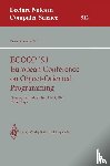  - ECOOP '91 European Conference on Object-Oriented Programming