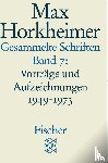 Horkheimer, Max - Gesammelte Schriften in 19 Bänden