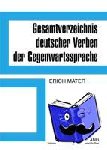 Mater, Erich - Gesamtverzeichnis Deutscher Verben Der Gegenwartssprache