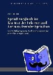 Traore, Salifou - Sprachvergleich im Kontext des Lehrens und Lernens fremder Sprachen - Zur Modellierung eines funktionalen Apparates als tertium comparationis