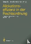 Claus Ott, Hans-Bernd Schafer - Allokationseffizienz in Der Rechtsordnung