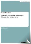 Lemnitzer, Verena - Immanuel Kants Schrift Zum ewigen Frieden. Eine Interpretation