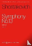 Schostakowitsch, Dmitrij - Shostakovich: Symphony No. 13 Op. 113: Babi Yar for Orchestra Study Score