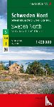  - Sweden north, road map 1:400,000