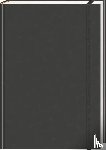 - Anaconda Notizbuch/Notebook/Blank Book, punktiert, textiles Gummiband, schwarz, Hardcover (A5), 120g/m² Papier