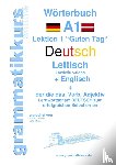 Schachner, Marlene, Akom, Edouard - Woerterbuch Deutsch - Lettisch - Englisch Niveau A1