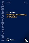 Weber, Christoph - Regelungen zur Förderung der Mediation