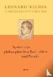 Nelson, Leonard - System der philosophischen Rechtslehre und Politik