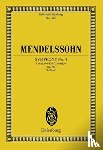 MENDELSSOHN BARTHOLD - SYMPHONY NO 4 A MAJOR OP 90
